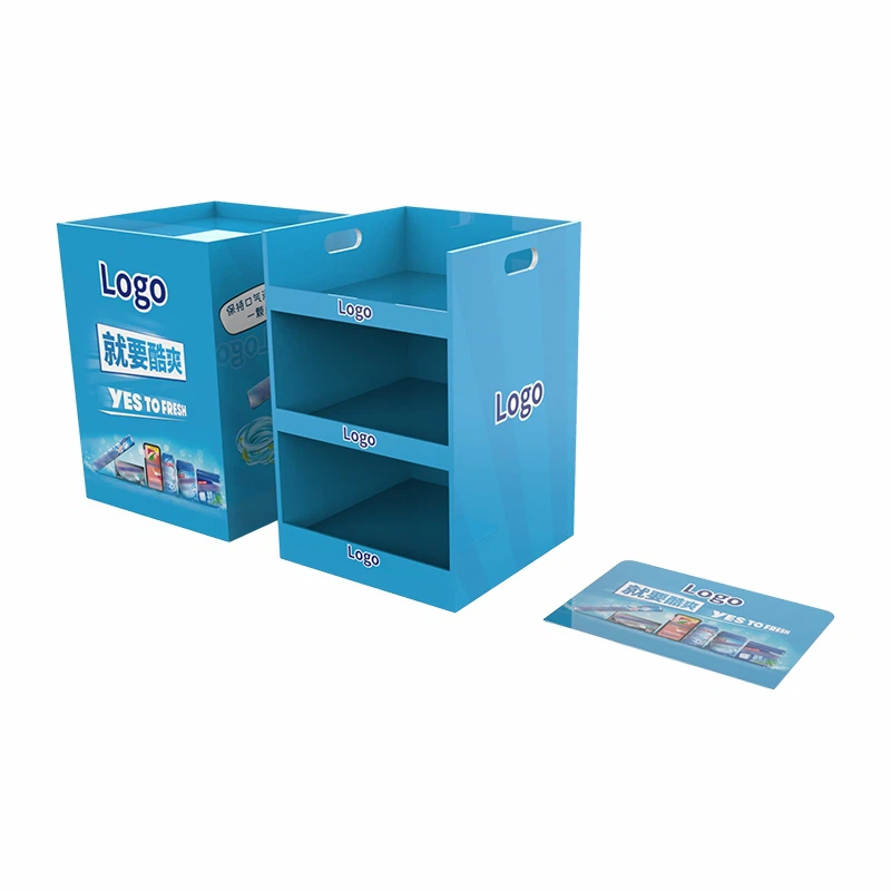 Expositor de prateleira de papelão